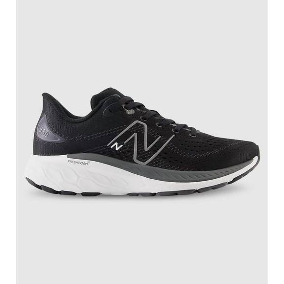 NEW NEW BALANCE kid's 860v13 running shoe in black/white